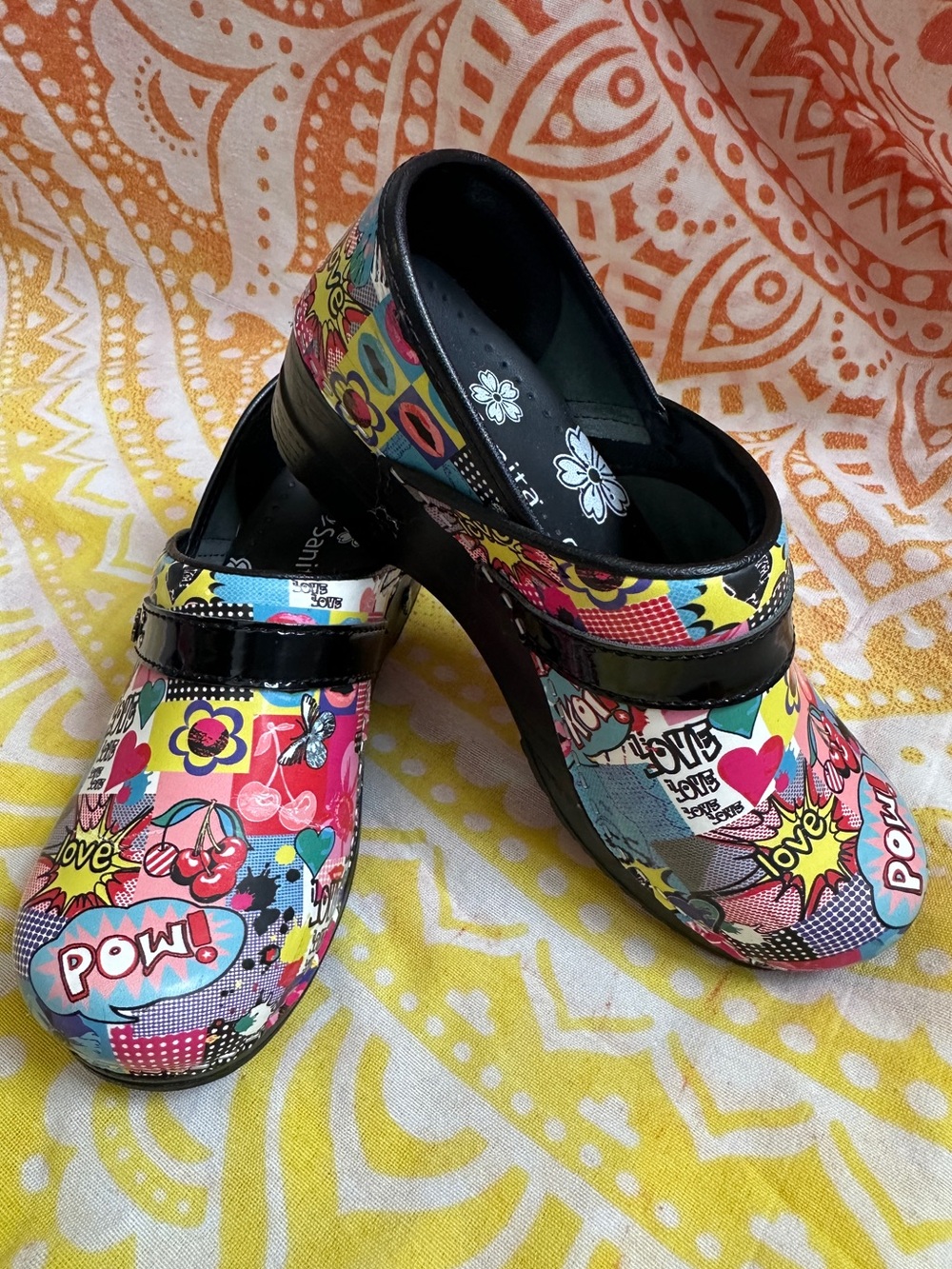Sanita- Clogs - Pop Art 🎨💥Like New - Picture 2 of 14